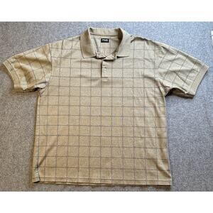 Ping Golf Polo Short Sleeve Tan Squares XXL? READ DESC